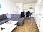 Wohnzimmer - Kjeirstr. 34, Whg. 09, Haus Atlanta - Top-Hundeurlaub
