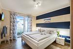Schlafzimmer - Wellnes Bungalow Sanddüne - Top-Hundeurlaub