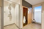 Badezimmer - Wellnes Bungalow Sanddüne - Top-Hundeurlaub