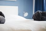 Schlafzimmer - Kapitänshaus W11 - Top-Hundeurlaub