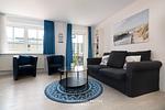 Wohnzimmer - Kapitänshaus W11 - Top-Hundeurlaub