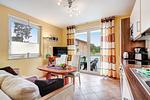 Wohnzimmer - Ferienwohnung Strandblick 4 - Top-Hundeurlaub