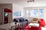 Wohnzimmer - Apartment Seeperle - Top-Hundeurlaub