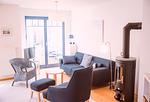 Wohnzimmer - Wiesenstraße 21a Haus Zum Kranich - Top-Hundeurlaub