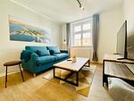 Wohnzimmer - HafenCity App. No 2 / Stralsund - Top-Hundeurlaub