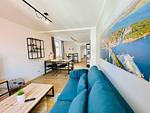 Wohnzimmer - HafenCity App. No 2 / Stralsund - Top-Hundeurlaub