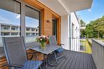 Balkon - Ferienwohnung Meer & Mehr 15 Parkvillen Carlota und Candela Baabe - Top-Hundeurlaub