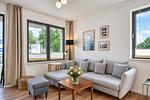 Wohnzimmer - Ferienwohnung Meer & Mehr 15 Parkvillen Carlota und Candela Baabe - Top-Hundeurlaub