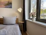 Schlafzimmer - Ferienwohnung Meerzeit Parkvillen 11 Carlota und Candela Baabe - Top-Hundeurlaub