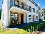 Terrasse - Ferienwohnung Meerzeit Parkvillen 11 Carlota und Candela Baabe - Top-Hundeurlaub