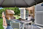 Terrasse - Ferienhaus Inselliebe 02 Feriendorf Klein Stresow Rügen - Top-Hundeurlaub