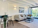 Wohnzimmer - Ferienwohnung FischerLoft im Haus Hiddensee Prora - Top-Hundeurlaub