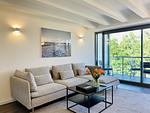 Wohnzimmer - Ferienwohnung FischerLoft im Haus Hiddensee Prora - Top-Hundeurlaub