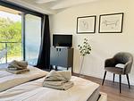 Schlafzimmer - Ferienwohnung FischerLoft im Haus Hiddensee Prora - Top-Hundeurlaub