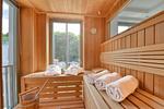 Sauna - Ferienwohnung Spa Penthouse in der Villa Amalie Binz - Top-Hundeurlaub