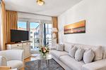 Wohnzimmer - Ferienwohnung Binzer Strandgut 36 im Haus Jahreszeiten Binz - Top-Hundeurlaub