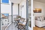 Balkon - Ferienwohnung Binzer Strandgut 36 im Haus Jahreszeiten Binz - Top-Hundeurlaub