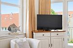Wohnzimmer - Ferienwohnung Binzer Strandgut 36 im Haus Jahreszeiten Binz - Top-Hundeurlaub