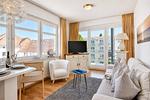 Wohnzimmer - Ferienwohnung Binzer Strandgut 36 im Haus Jahreszeiten Binz - Top-Hundeurlaub