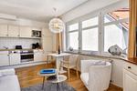 Wohnzimmer - Ferienwohnung Binzer Strandgut 36 im Haus Jahreszeiten Binz - Top-Hundeurlaub