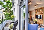 Terrasse - Ferienwohnung Treibholz in der Villa Martha Binz - Top-Hundeurlaub