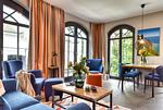 Wohnzimmer - Ferienwohnung Treibholz in der Villa Martha Binz - Top-Hundeurlaub