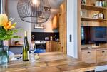 Küche / Küchenzeile - Ferienwohnung Treibholz in der Villa Martha Binz - Top-Hundeurlaub