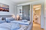 Schlafzimmer - Ferienwohnung "Lachmöwe" in der Villa Andrea Baabe - Top-Hundeurlaub