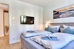 Schlafzimmer - Ferienwohnung "Lachmöwe" in der Villa Andrea Baabe - Top-Hundeurlaub