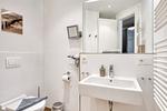 Badezimmer - Ferienwohnung "Lachmöwe" in der Villa Andrea Baabe - Top-Hundeurlaub