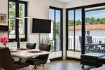 Wohnzimmer - Ferienwohnung "Lachmöwe" in der Villa Andrea Baabe - Top-Hundeurlaub