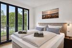 Schlafzimmer - Ferienwohnung "Lachmöwe" in der Villa Andrea Baabe - Top-Hundeurlaub
