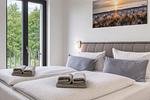 Schlafzimmer - Ferienwohnung "Lachmöwe" in der Villa Andrea Baabe - Top-Hundeurlaub