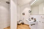 Badezimmer - Ferienwohnung "Lachmöwe" in der Villa Andrea Baabe - Top-Hundeurlaub