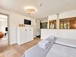 Schlafzimmer - Ferienwohnung Rügenloft 4 im Haus Prora Düne 7 - Top-Hundeurlaub