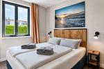 Schlafzimmer - Ferienwohnung Heimathafen 3 Villa Martha Binz - Top-Hundeurlaub