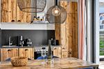 Küche / Küchenzeile - Ferienwohnung Heimathafen 3 Villa Martha Binz - Top-Hundeurlaub