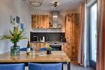 Küche / Küchenzeile - Ferienwohnung Heimathafen 3 Villa Martha Binz - Top-Hundeurlaub