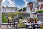 Terrasse - Ferienwohnung Heimathafen 3 Villa Martha Binz - Top-Hundeurlaub