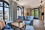 Wohnzimmer - Ferienwohnung Sandbank 6 in der Villa Martha Binz - Top-Hundeurlaub
