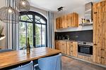 Küche / Küchenzeile - Ferienwohnung Sandbank 6 in der Villa Martha Binz - Top-Hundeurlaub