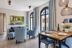 Wohnzimmer - Ferienwohnung Sandbank 6 in der Villa Martha Binz - Top-Hundeurlaub