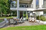 Terrasse - Ferienwohnung Baltic Lounge in der Villa Amalie Binz - Top-Hundeurlaub