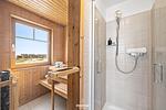 Badezimmer - Ferienhaus Beachvilla Olpenitz - Top-Hundeurlaub