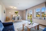 Wohnzimmer - Bauernhof Lafrenz - Ferienhaus Nelke - Top-Hundeurlaub