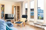 Wohnzimmer - Hafenblick 4 - Top-Hundeurlaub