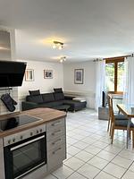 Wohnzimmer - Ferienwohnung Alter Ortsweg - Top-Hundeurlaub