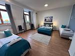 Ferienwohnung Hafenkante Schlafzimmer - Hafenkante - Ferienwohnung mit gratis WLAN mit Parkplatz - Top-Hundeurlaub