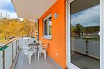 Balkon - Ferienwohnung Strandblick 3 - Top-Hundeurlaub
