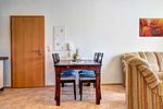 Wohnzimmer - Ferienwohnung Strandblick 3 - Top-Hundeurlaub